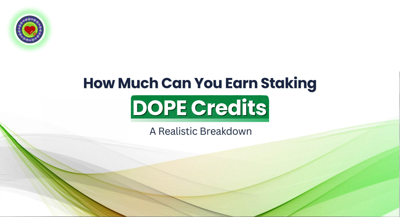 How Much Can You Earn Staking DOPE Credits? A Realistic Breakdown