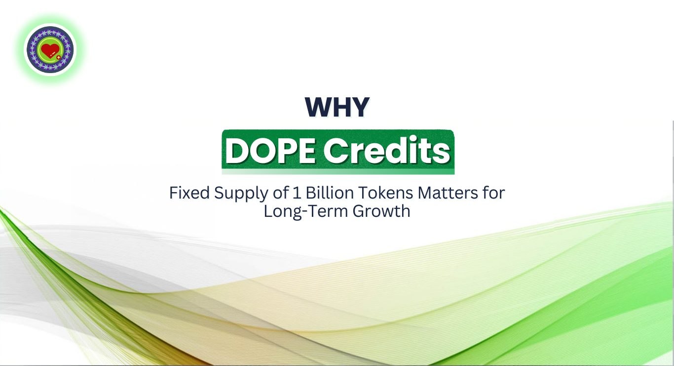 Why DOPE Credits’ Fixed Supply of 1 Billion Tokens Matters for Long-Term Growth