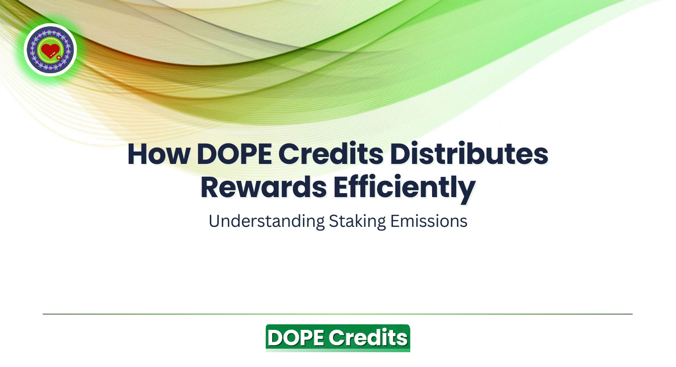 Understanding Staking Emissions: How DOPE Credits Distributes Rewards Efficiently