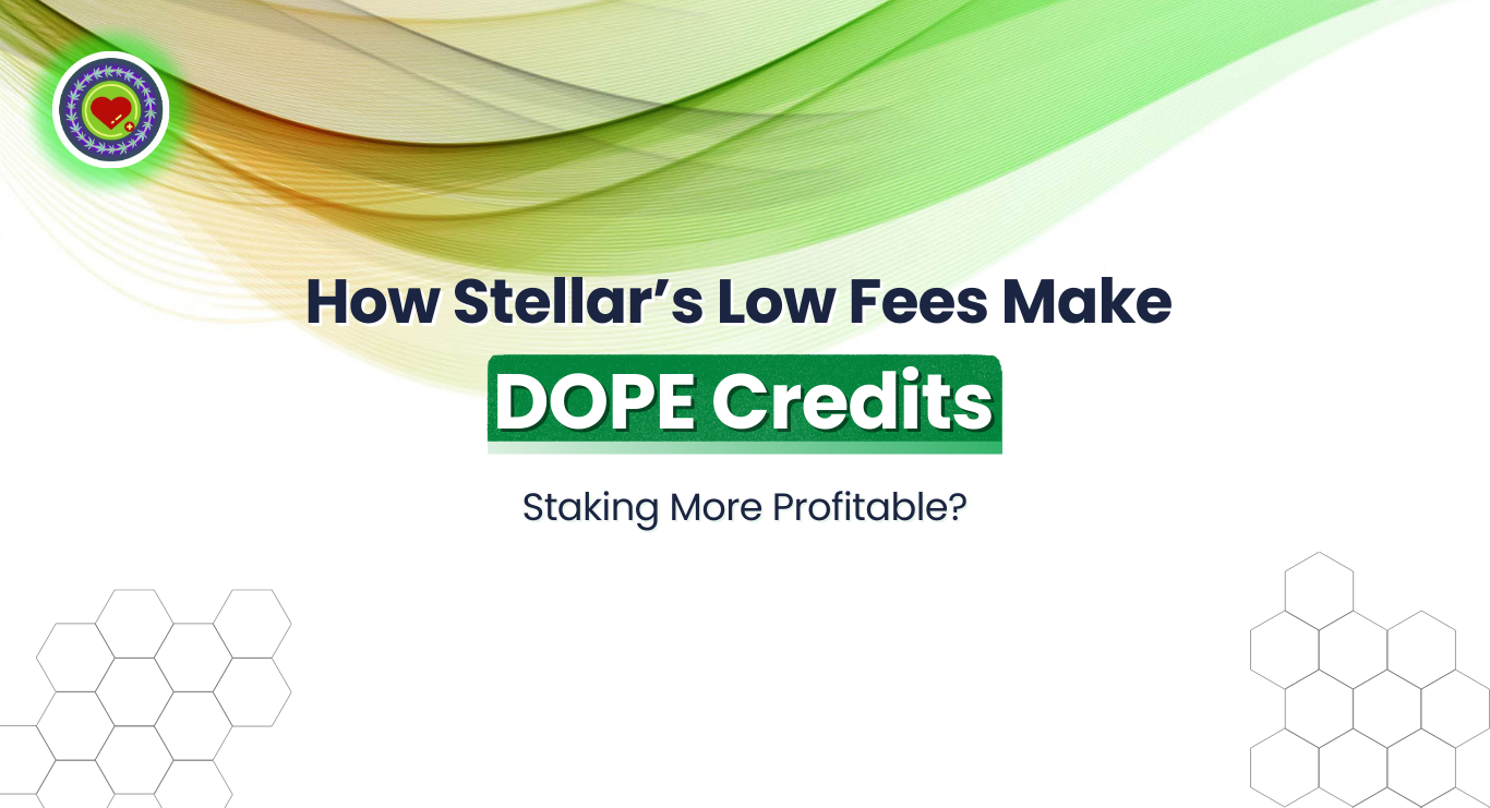 How Stellar’s Low Fees Make DOPE Credits Staking More Profitable
