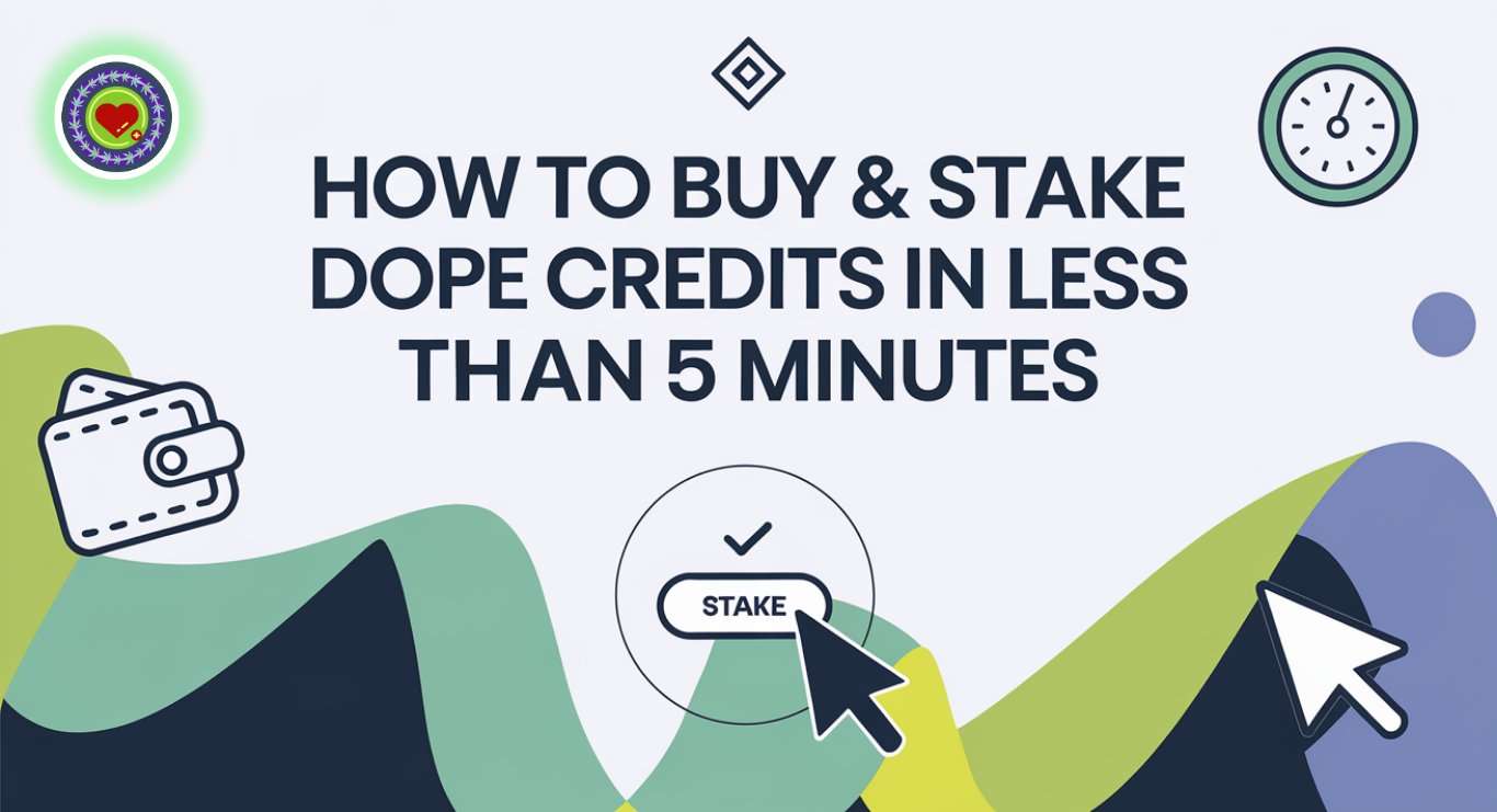 How to Buy & Stake DOPE Credits in Less Than 5 Minutes