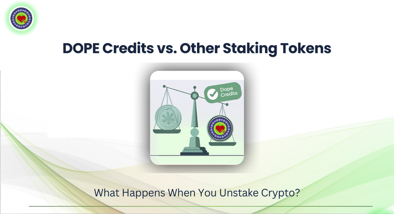 What Happens When You Unstake Crypto? DOPE Credits vs. Others